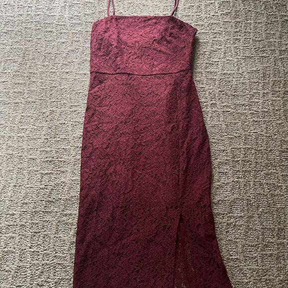 Express Maroon Dress small Petite - Picture 1 of 5